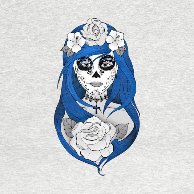 Art et Be - Santa Muerte Blue by Art_et_Be